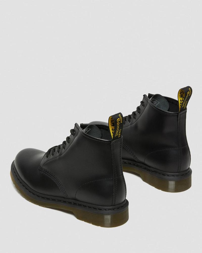 Botines Dr Martens 101 Smooth Cuero Hombre Negros | MX 38QMA